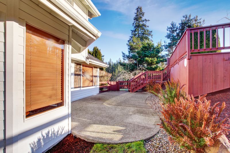 Stylish Concrete Patio