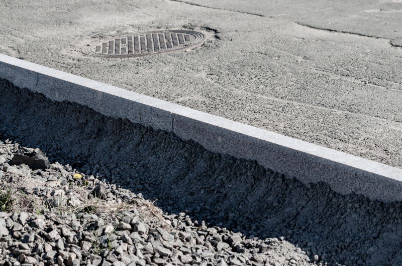 Sidewalk Curb Installation